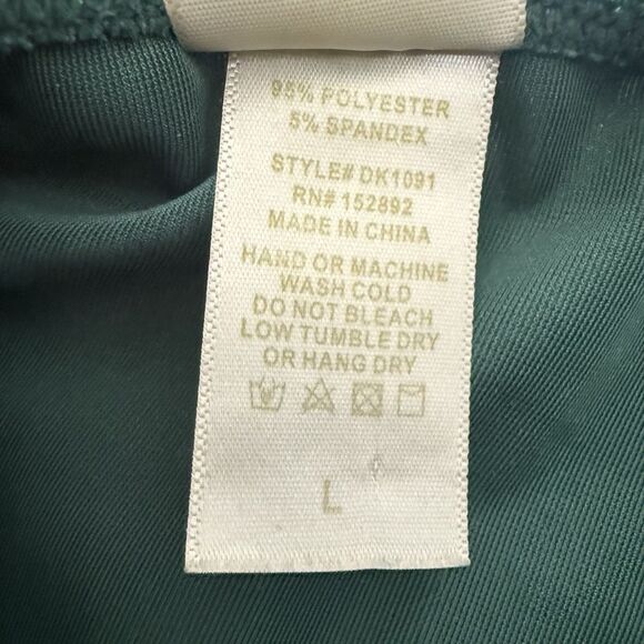 Y2K Velvet Glitter Dress Women's Juniors Large Whimsygoth Fairy Grunge 90s Green - Picture 4 of 8